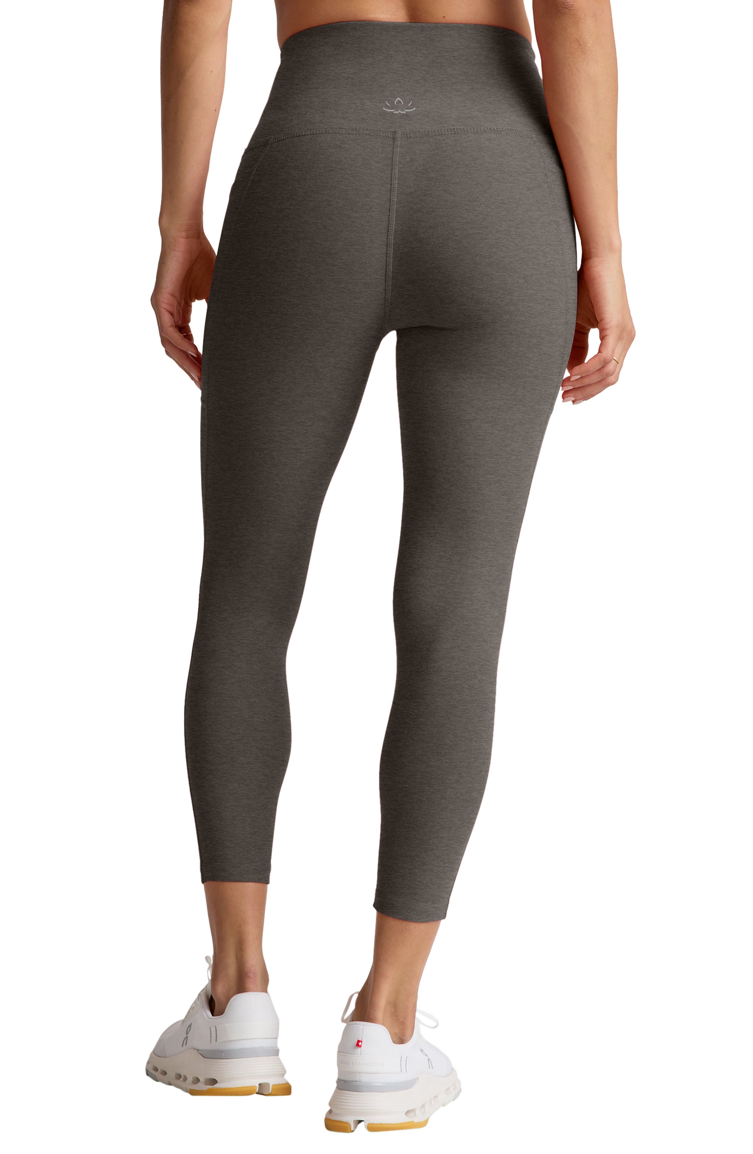 Space Dye Out of Pocket Side Pocket High Waist Capri Leggings - image 2