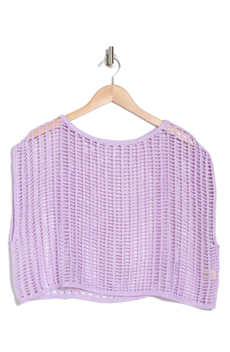 AREA STARS Boxy Openwork Top, Alternate, color,