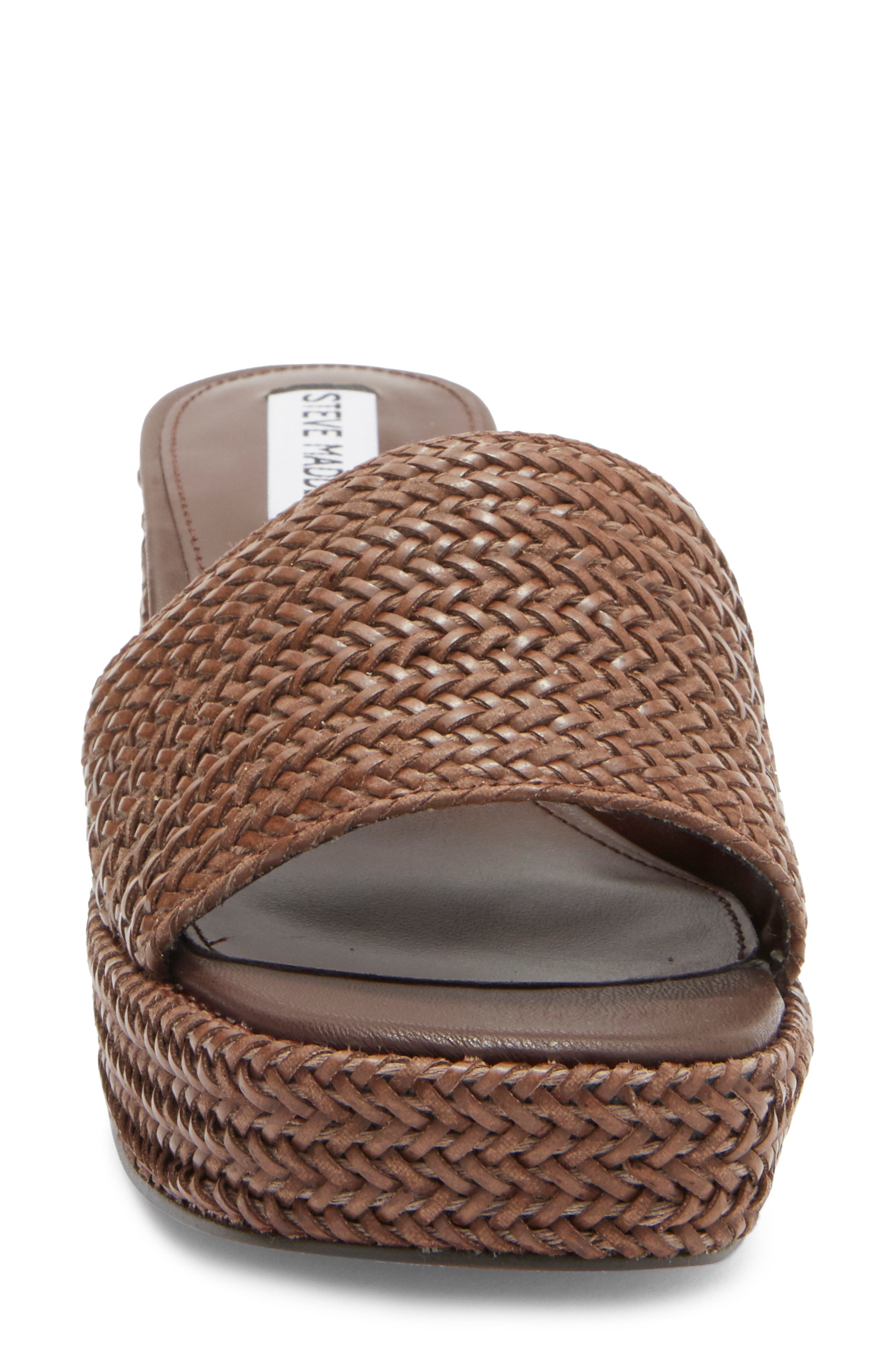 Steve Madden Troyye Platform Sandal, Alternate, color, Brown