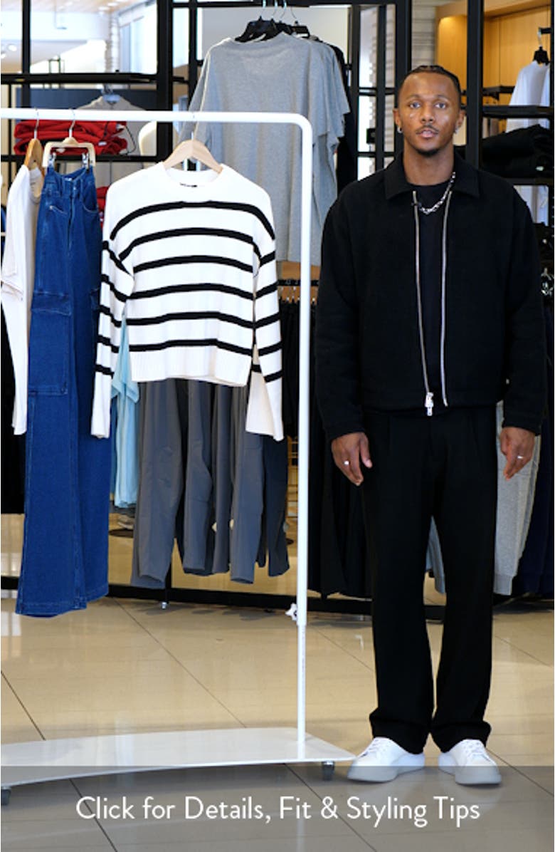 Zofia Stripe Recycled Wool Blend Sweater, sales video thumbnail