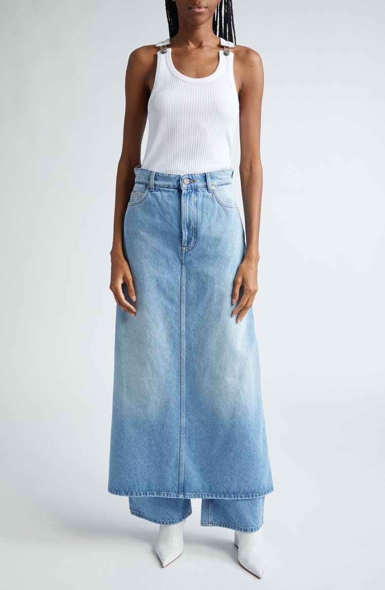 Jean Paul Gaultier The Denim Pant Skirt, Alternate, color,