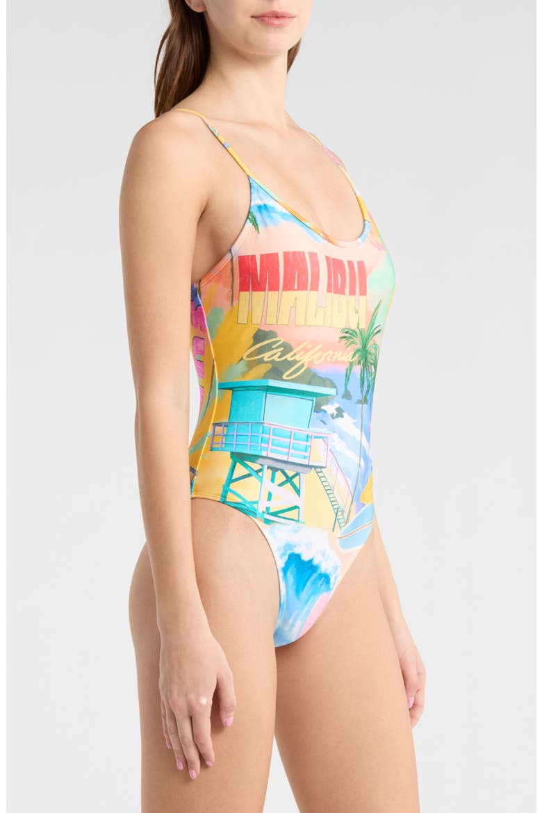 Hotel Malibu Cheeky One-Piece Swimsuit, Alternate, color, MALIBLUE