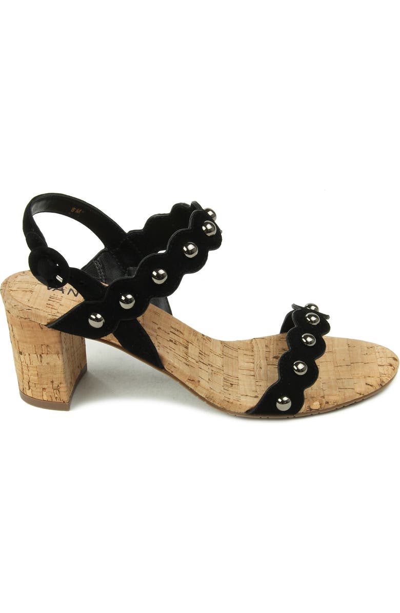 VANELi Mavis Studded Scalloped Sandal, Alternate, color,