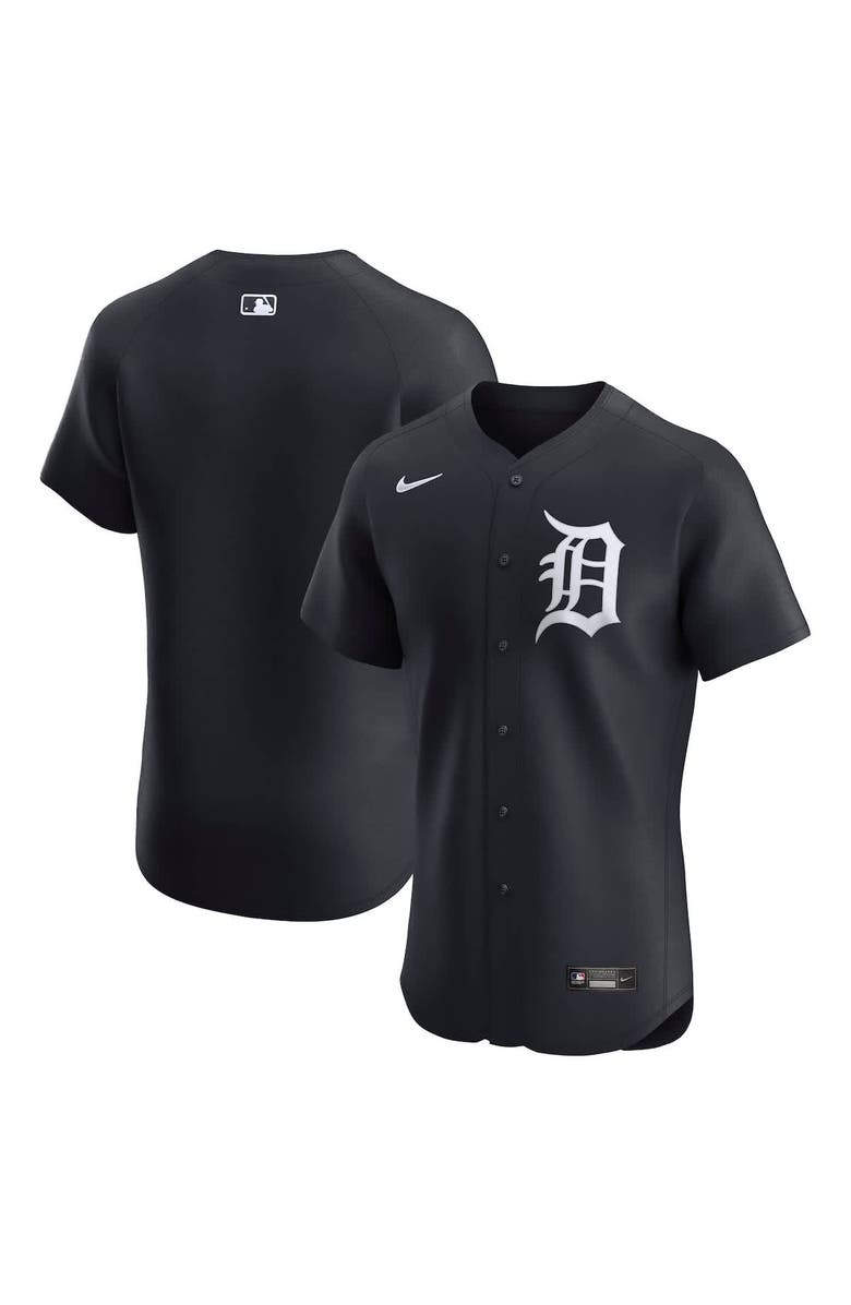 Nike Men's Nike Navy Detroit Tigers Alternate 2 Elite Jersey, Alternate, color,