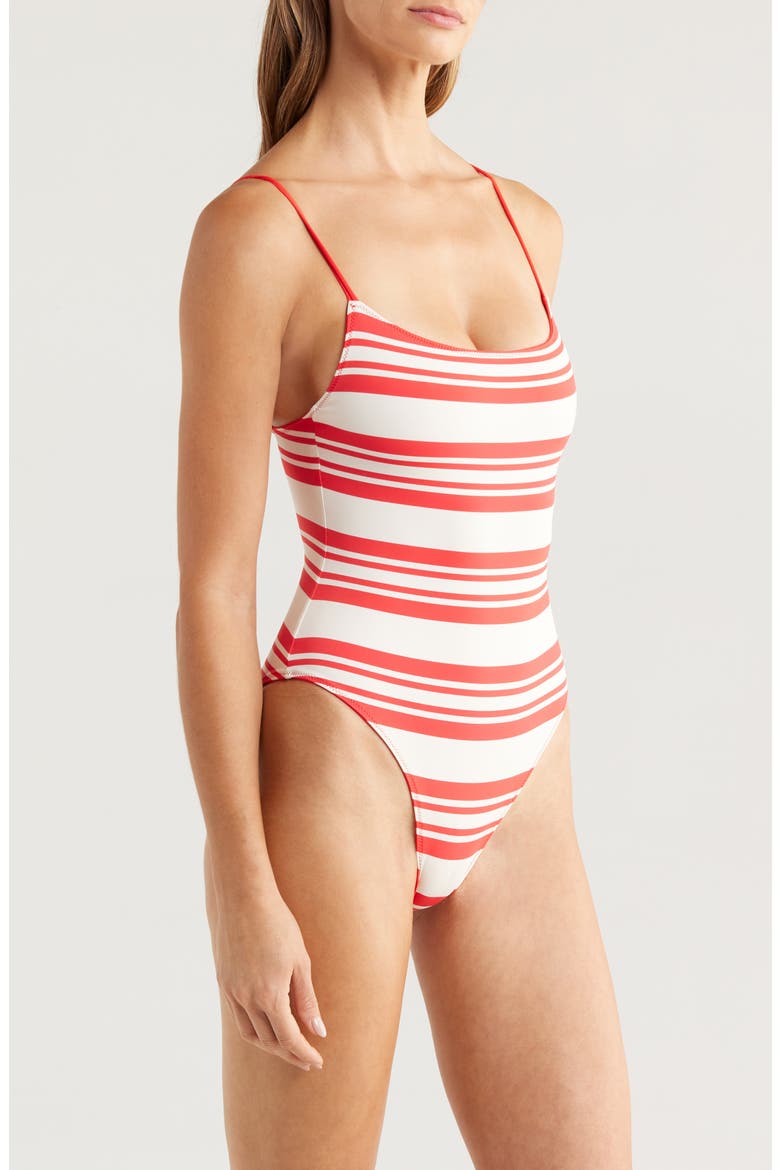 The Renna Reversible One-Piece Swimsuit, Alternate, color, APPLE RED