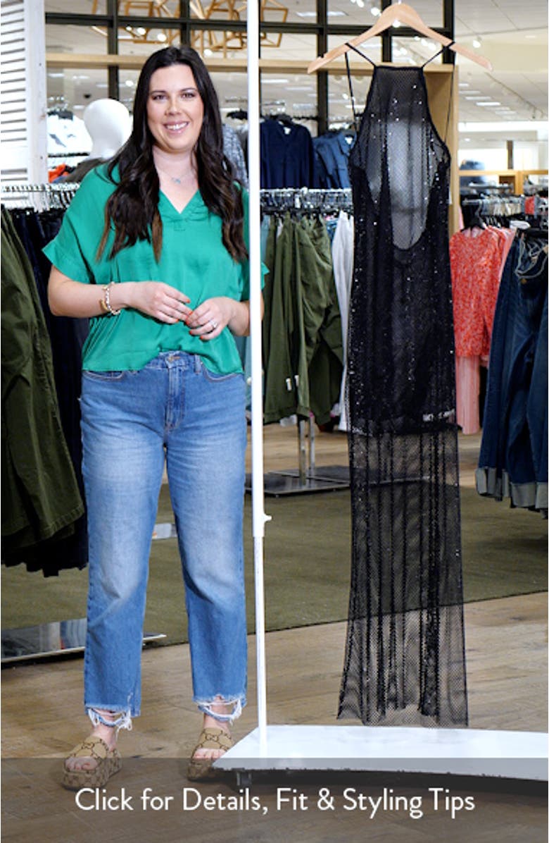 Crystal Mesh Maxi Dress, sales video thumbnail