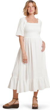 Nom Maternity Raquel Maternity & Nursing Cotton Gauze Dress