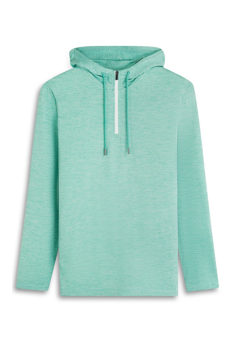 Quarter Zip Performance Hoodie, Alternate, color, MENTHOL