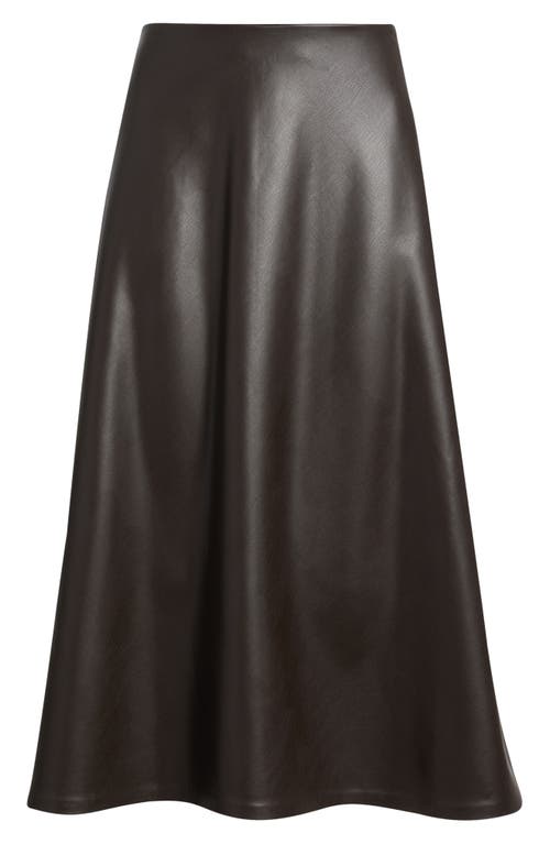 Anne Klein Womens Flared Pull On Midi Skirt P Xxs Xxl In Brown