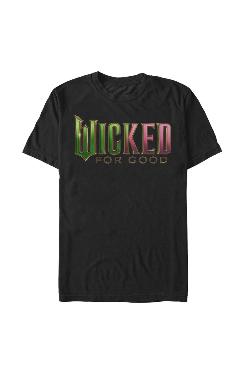 Wicked: For Good Men's Wicked For Good Official Tonal Logo  Graphic T-Shirt, Main, color, Black