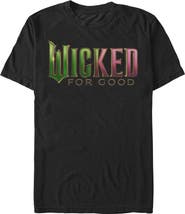 Wicked: For Good Men's Wicked For Good Official Tonal Logo Graphic T-Shirt