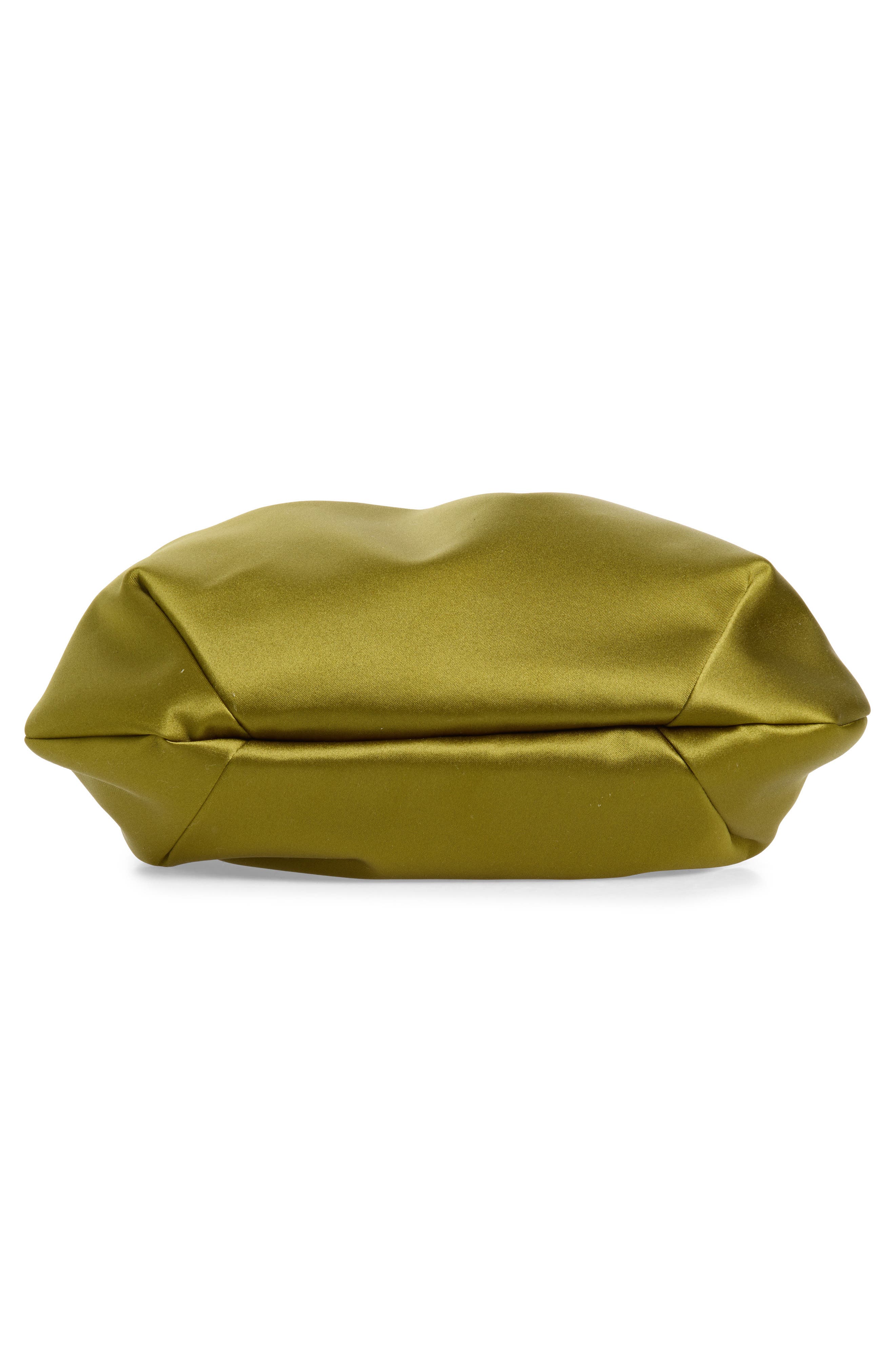 Charm Satin Pouch, Alternate, color, WARM GREEN