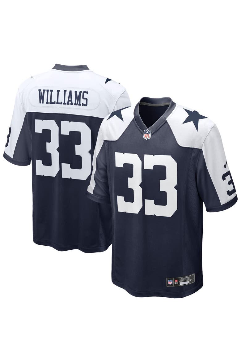 Men's Nike Javonte Williams Navy Dallas Cowboys Alternate Game Jersey, Main, color, Navy