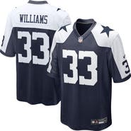 Nike Men's Nike Javonte Williams Navy Dallas Cowboys Alternate Game Jersey
