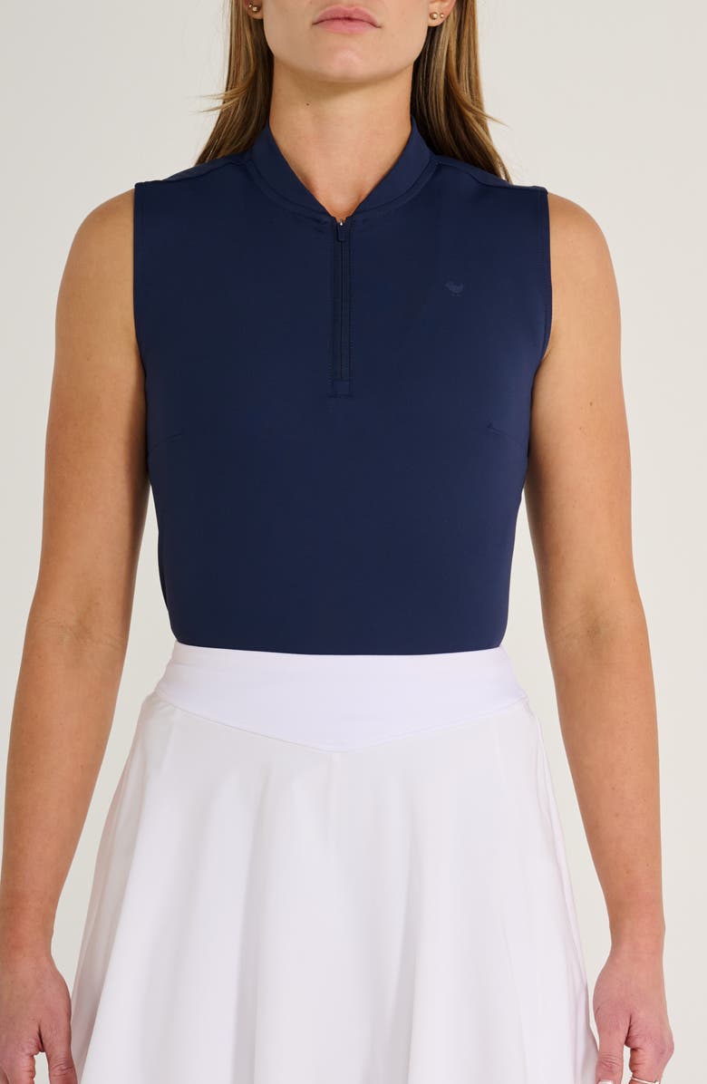 Bad Birdie Blade Sleeveless Golf Polo, Main, color, Dark Navy