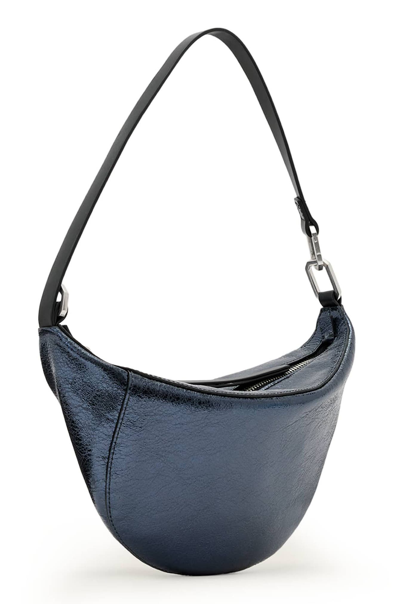 Micro Luna Shoulder Bag, Alternate, color, INK BLUE