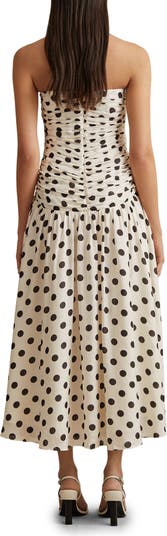 Rue Polka Dot Convertible Strap Dress