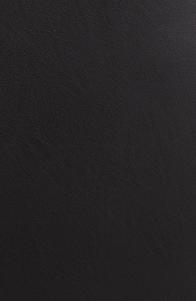 KOBI HALPERIN Bernie Faux Leather Wide Leg Crop Pants, Alternate, color, Black