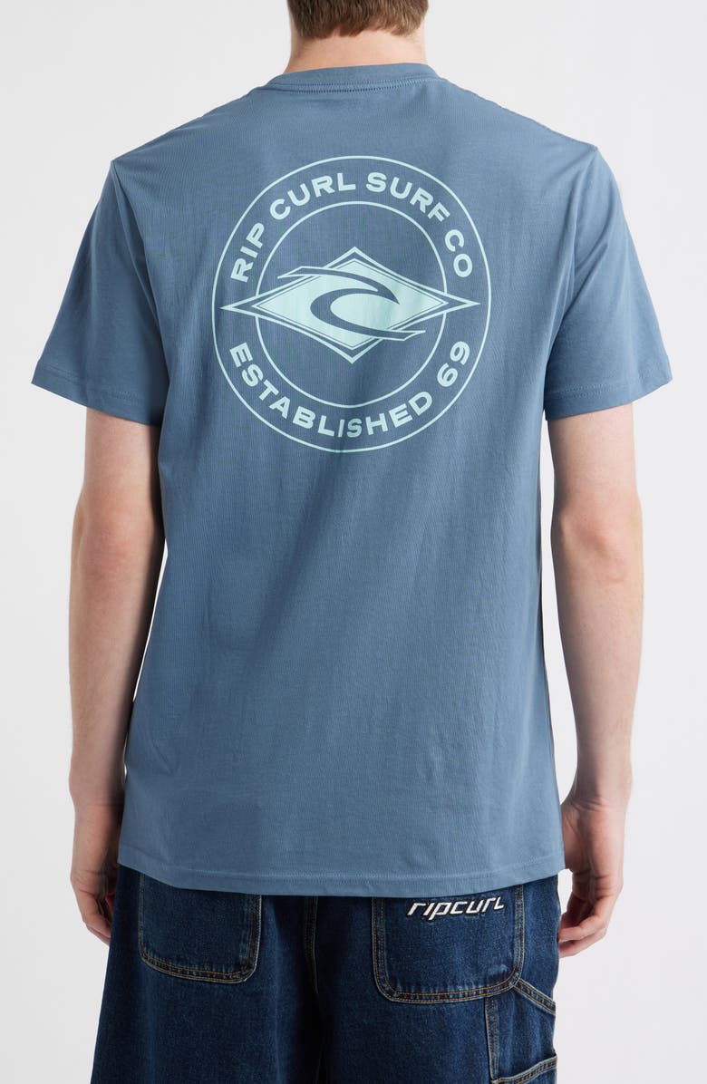 Rip Curl Logo Graphic T-Shirt, Alternate, color, Bluefin