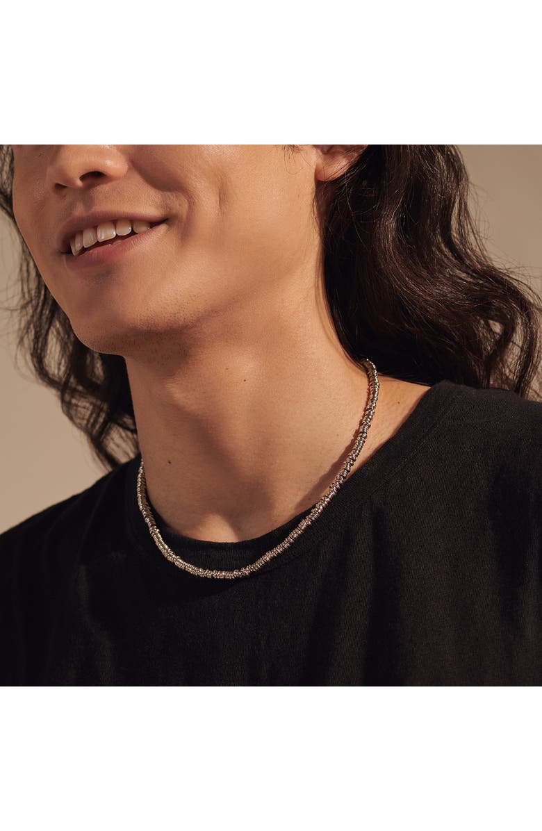 John Hardy Heishi Sterling Silver Beaded Necklace, Alternate, color,