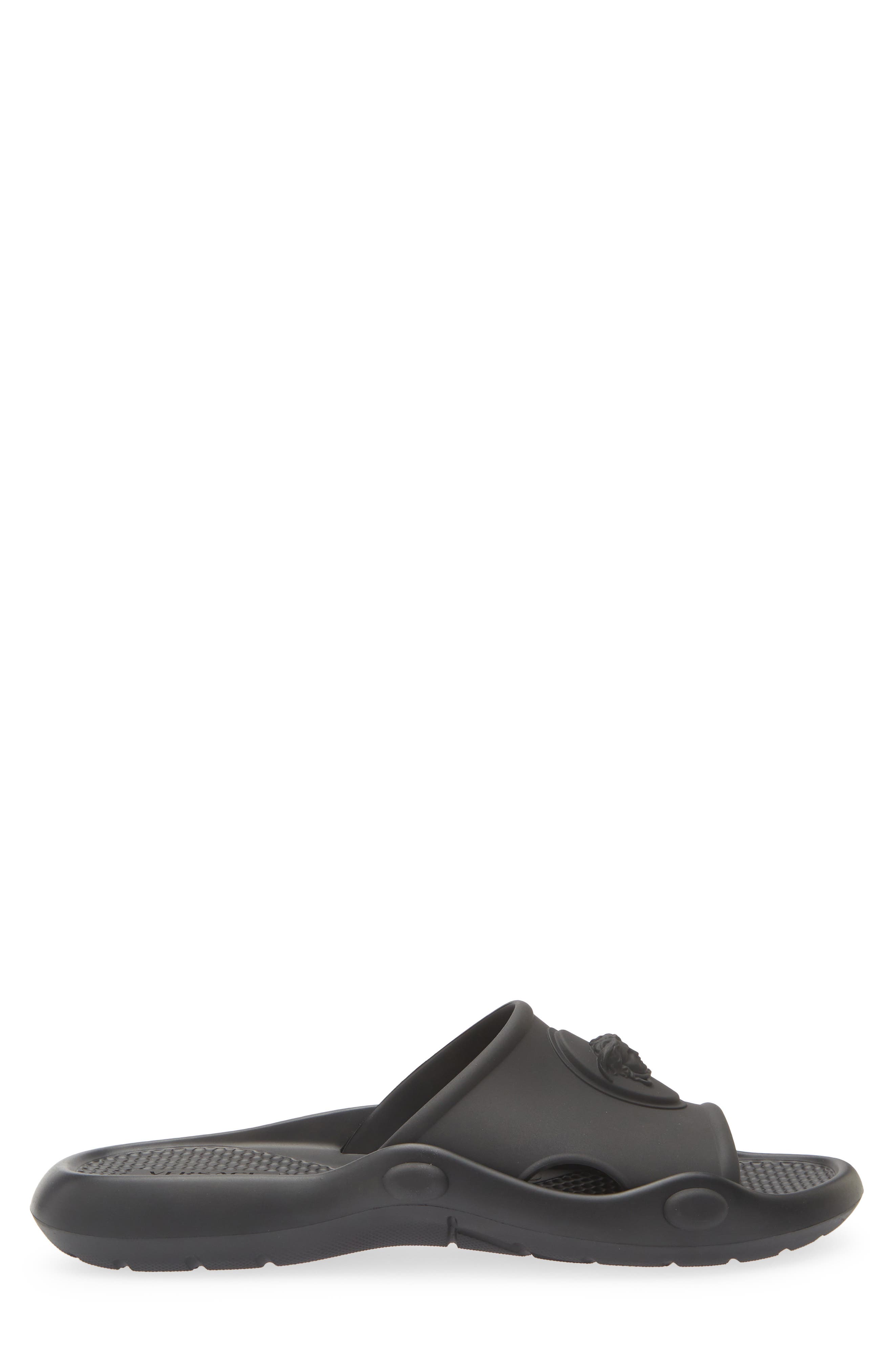 Nettuno Rubber Slide Sandal, Alternate, color, BLACK