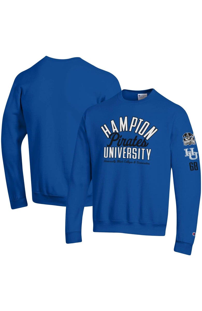 Champion Men's Champion Royal Hampton Pirates 2-Hit Powerblend Pullover Sweatshirt, Main, color, 