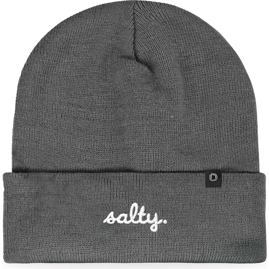 Dalix Salty Beanie Cap In Gray