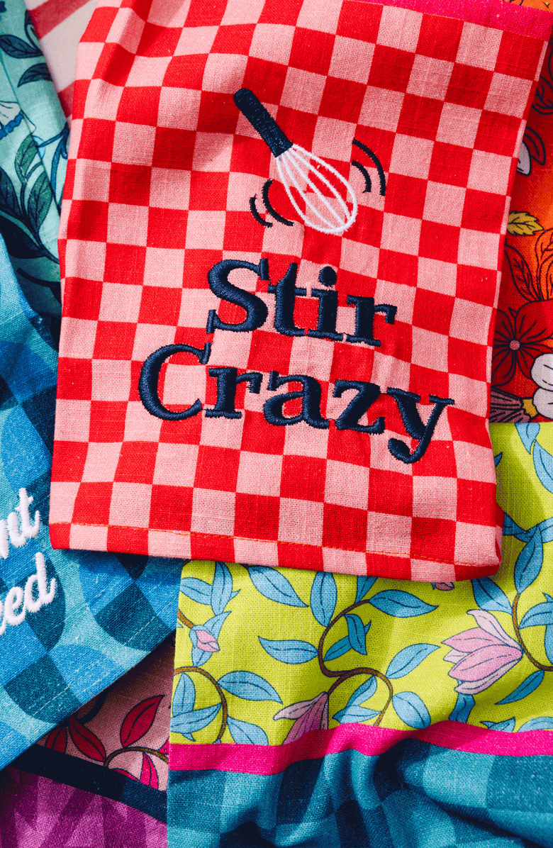 Furbish Stir Dish Towel, Alternate, color, Pastel Red