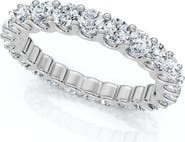 Bliss Diamond 1 1/2ct Lab Grown Diamond Eternity U Prong Ring 10k Gold Wedding Band