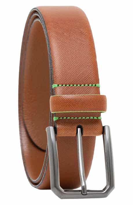 MADE IN ITALY Saffiano Leather Belt