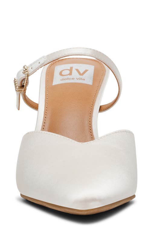 Dolce Vita Dv By  Elegant Mule Pump In Ivory Satin