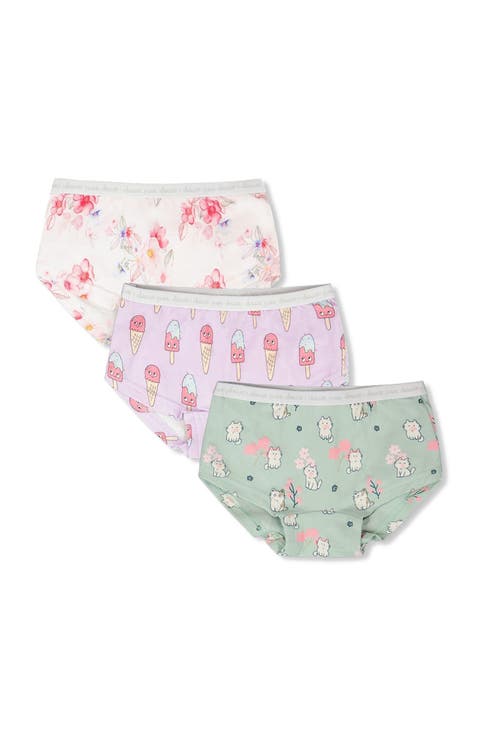 Boyshort Panties (Pack Of 3) Organic Cotton (Toddler, Little Kid & Big Kid)