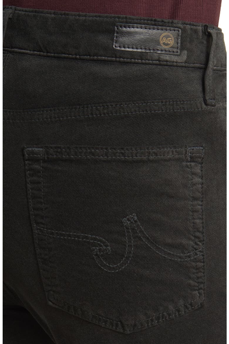 Farrah High Waist Crop Bootcut Velvet Pants, Alternate, color, SMOOTH SLATE