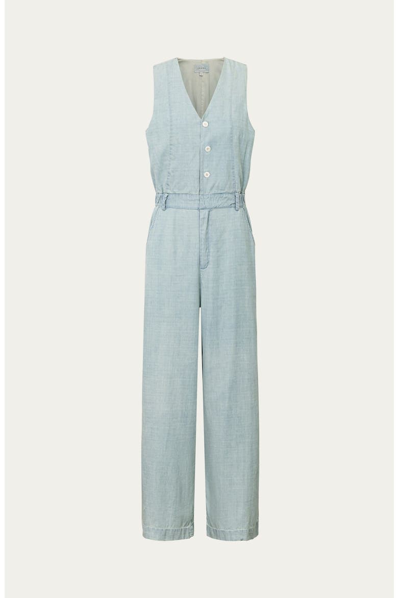 Nahla Chambray Jumpsuit, Alternate, color, Chambray Blue