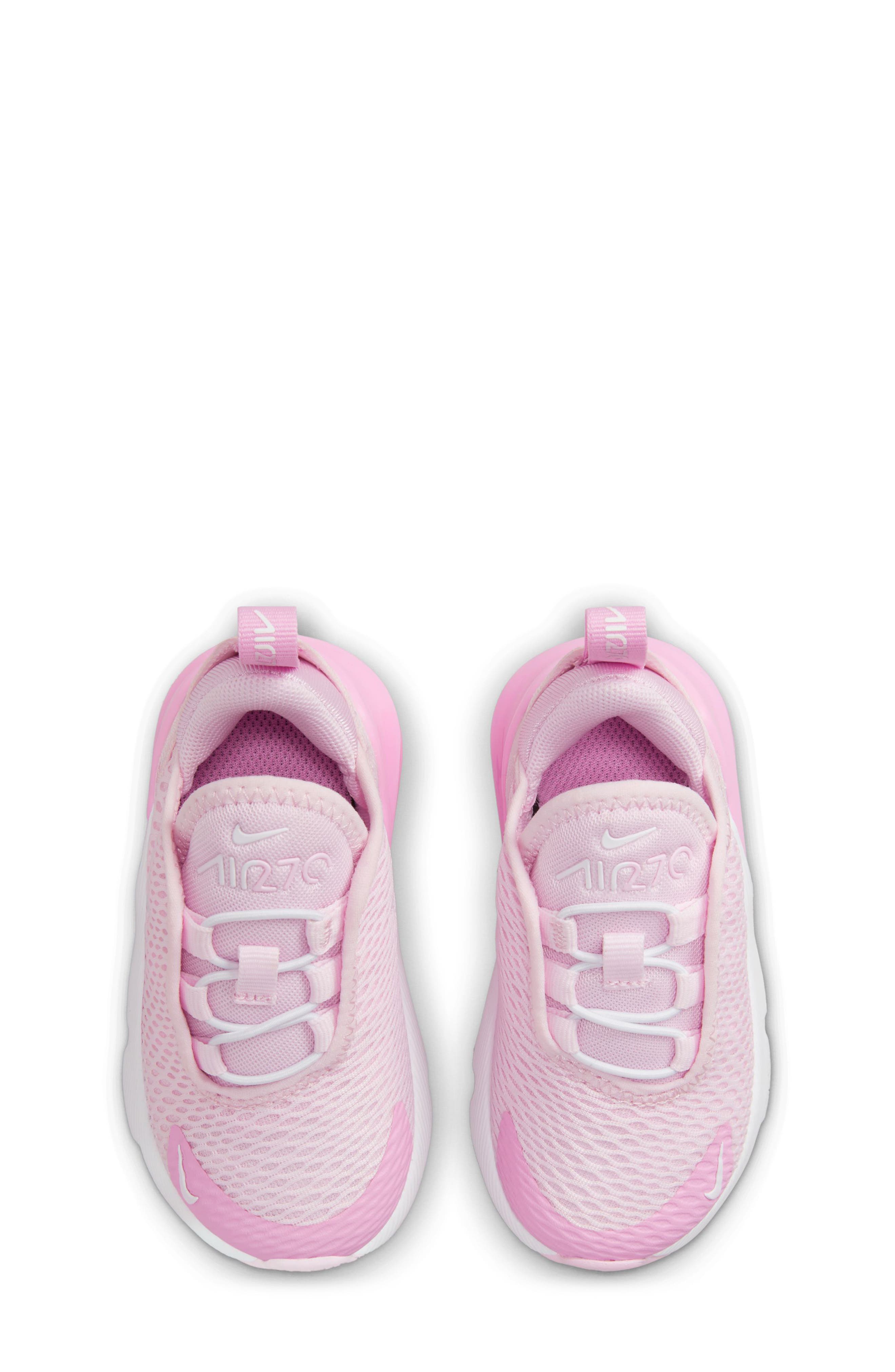 Kids' Air Max 270 Sneaker, Alternate, color, PINK FOAM / WHITE/ PINK RISE