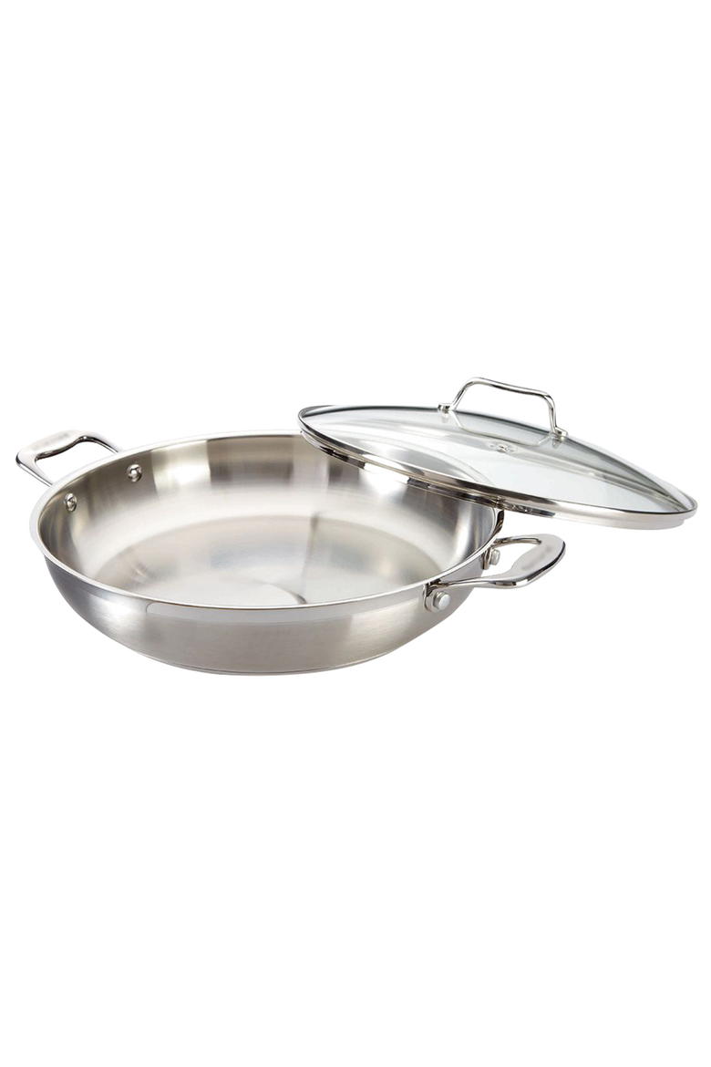 iconiX™ 4 Qt Chef Pan with Lid, Main, color, SILVER