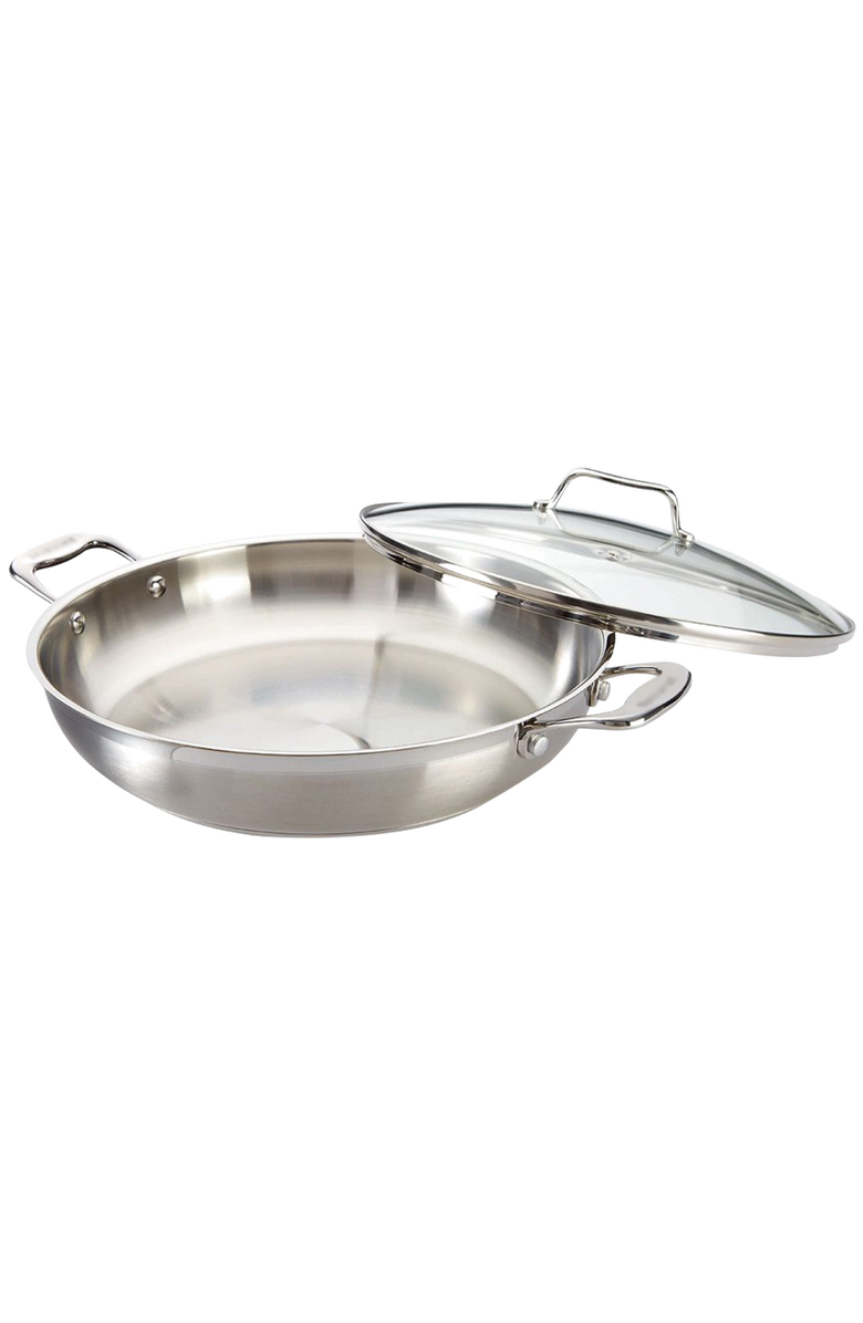 Cuisine::pro<sup>®</sup> iconiX<sup>™</sup> 4 Qt Chef Pan with Lid, Main, color, Silver