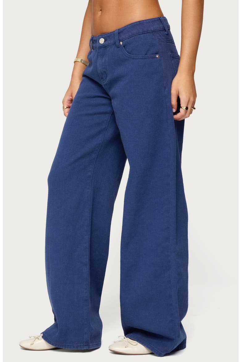 Daytime Low Rise Wide Leg Jeans, Alternate, color, NAVY