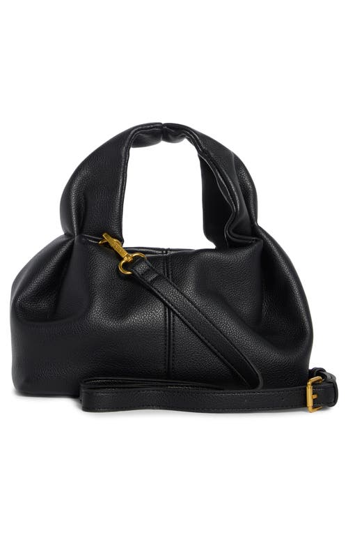 Bcbg Mini Pleated Top Handle Bag In Black