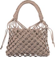 Adriana Castro La Red Mini Mesh Bag In Leather
