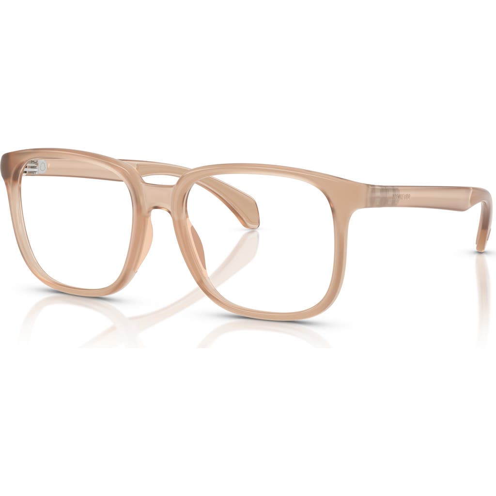 Moncler 53mm Square Optical Glasses In Brown