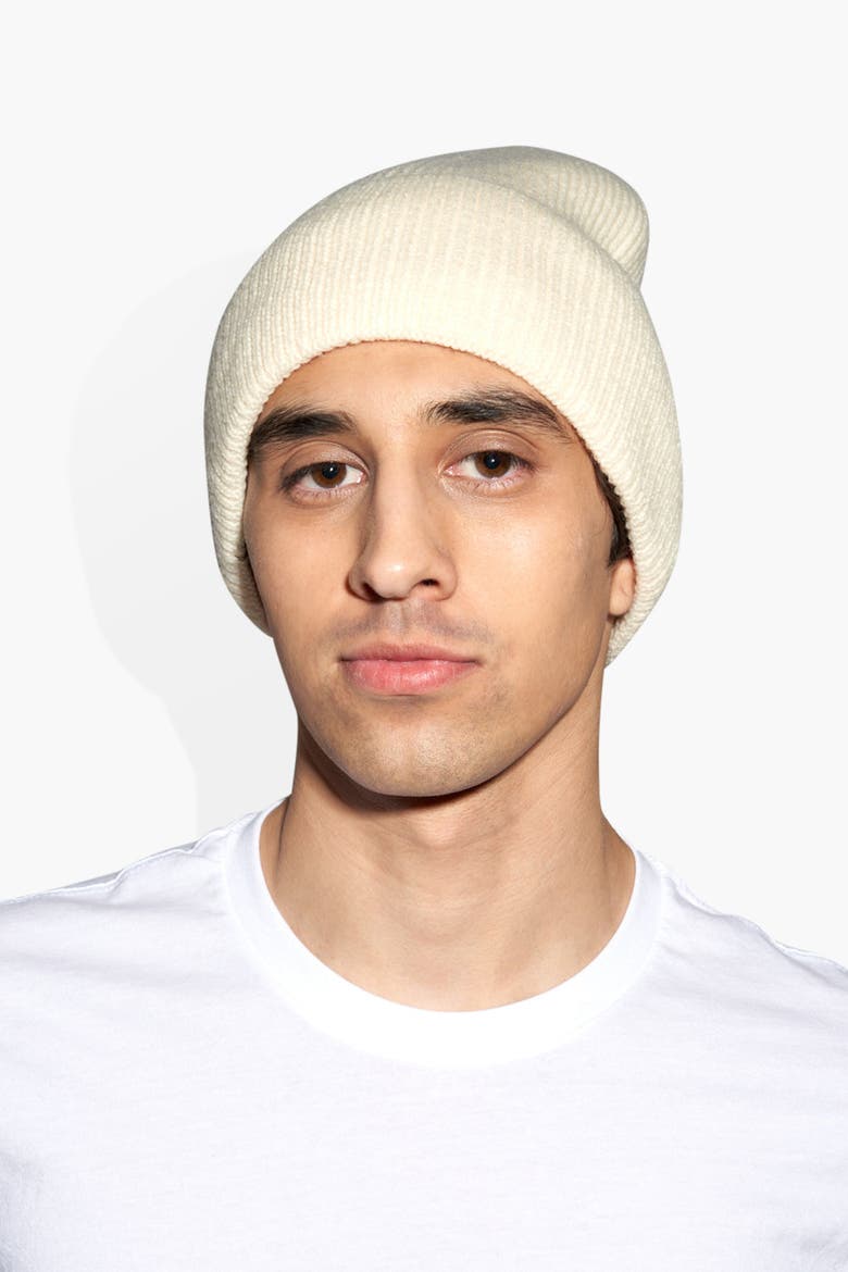 Cashmere Beanie, Alternate, color, off white