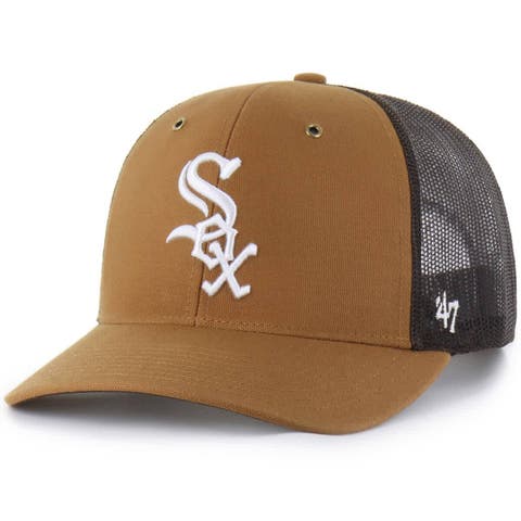 Men's Carhartt x '47  Brown Chicago White Sox Trucker Adjustable Hat