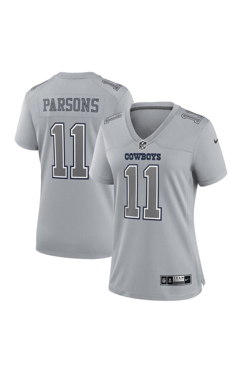 Nike Women's Nike Micah Parsons Gray Dallas Cowboys Atmosphere Fashion Game Jersey, Main, color, 