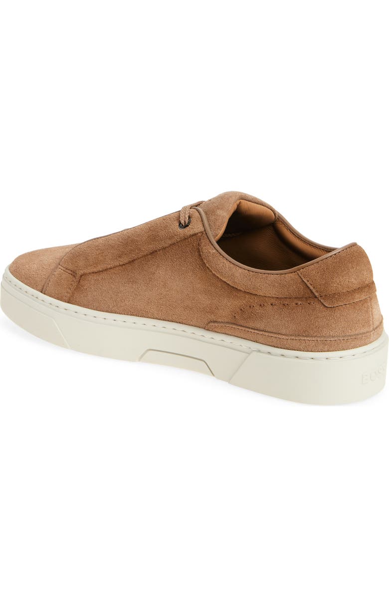 BOSS Gary Suede Sneaker, Alternate, color, Medium Beige