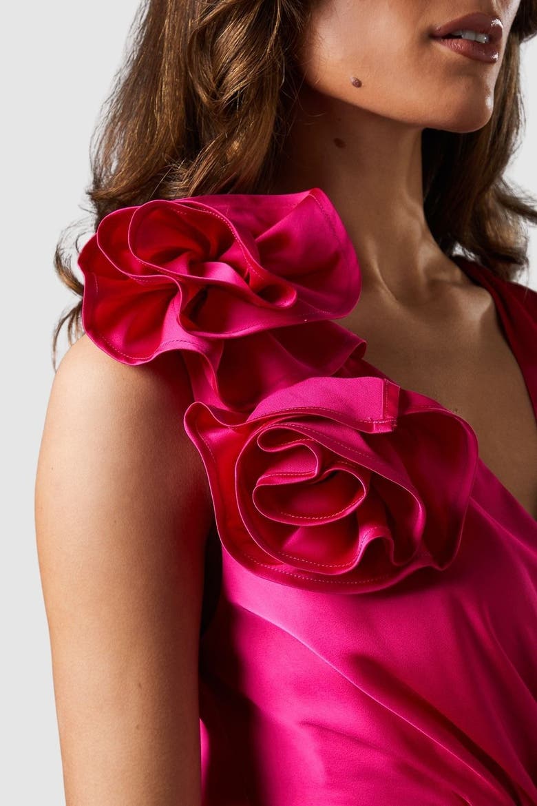 Corsage Cowl Back Jumpsuit, Alternate, color, Pink