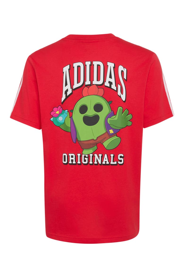 x Brawl Stars Kids' Cotton Graphic T-Shirt, Alternate, color, PURE RUBY/ WHITE