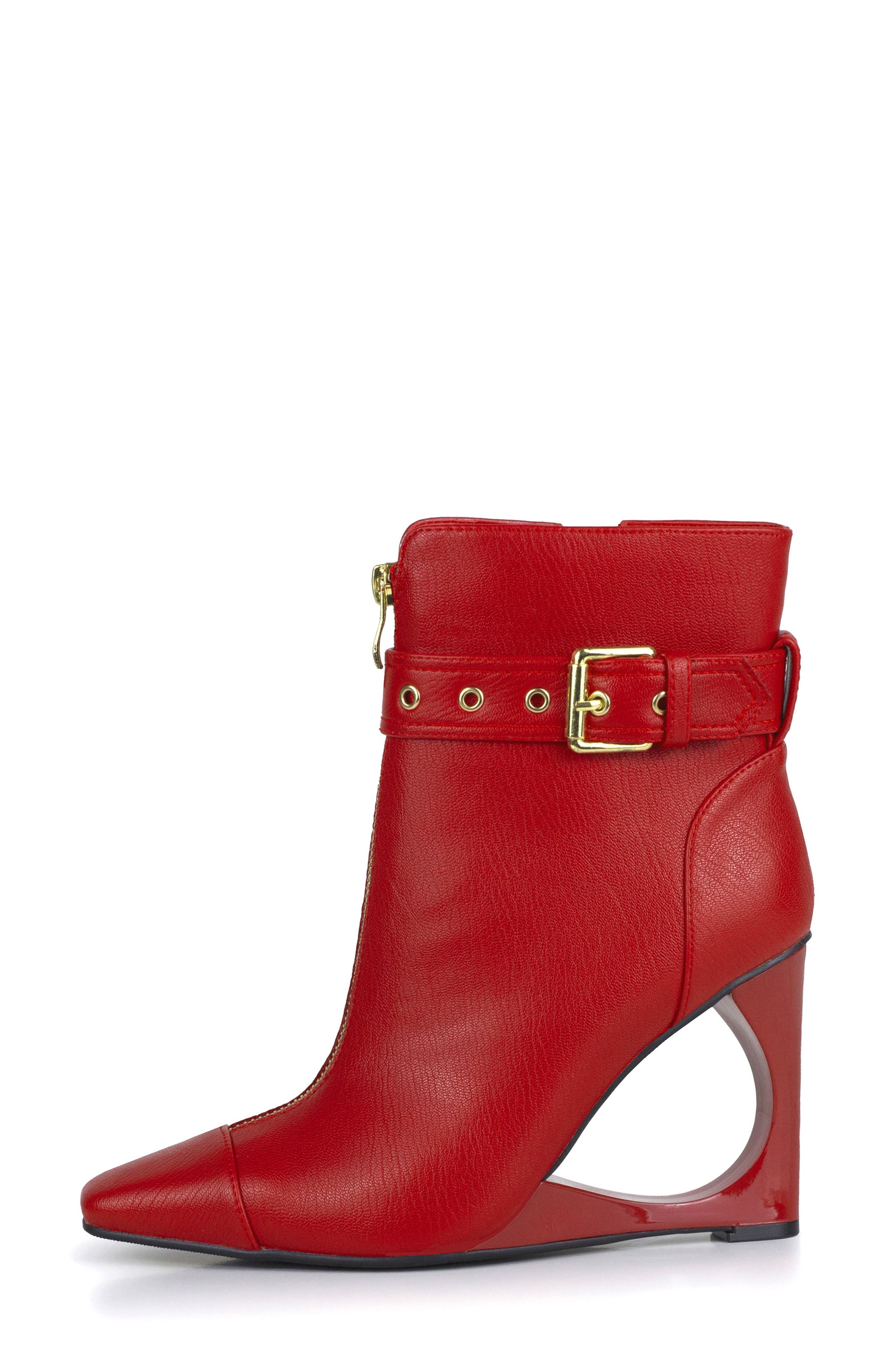 Skylight Bootie, Alternate, color, RED