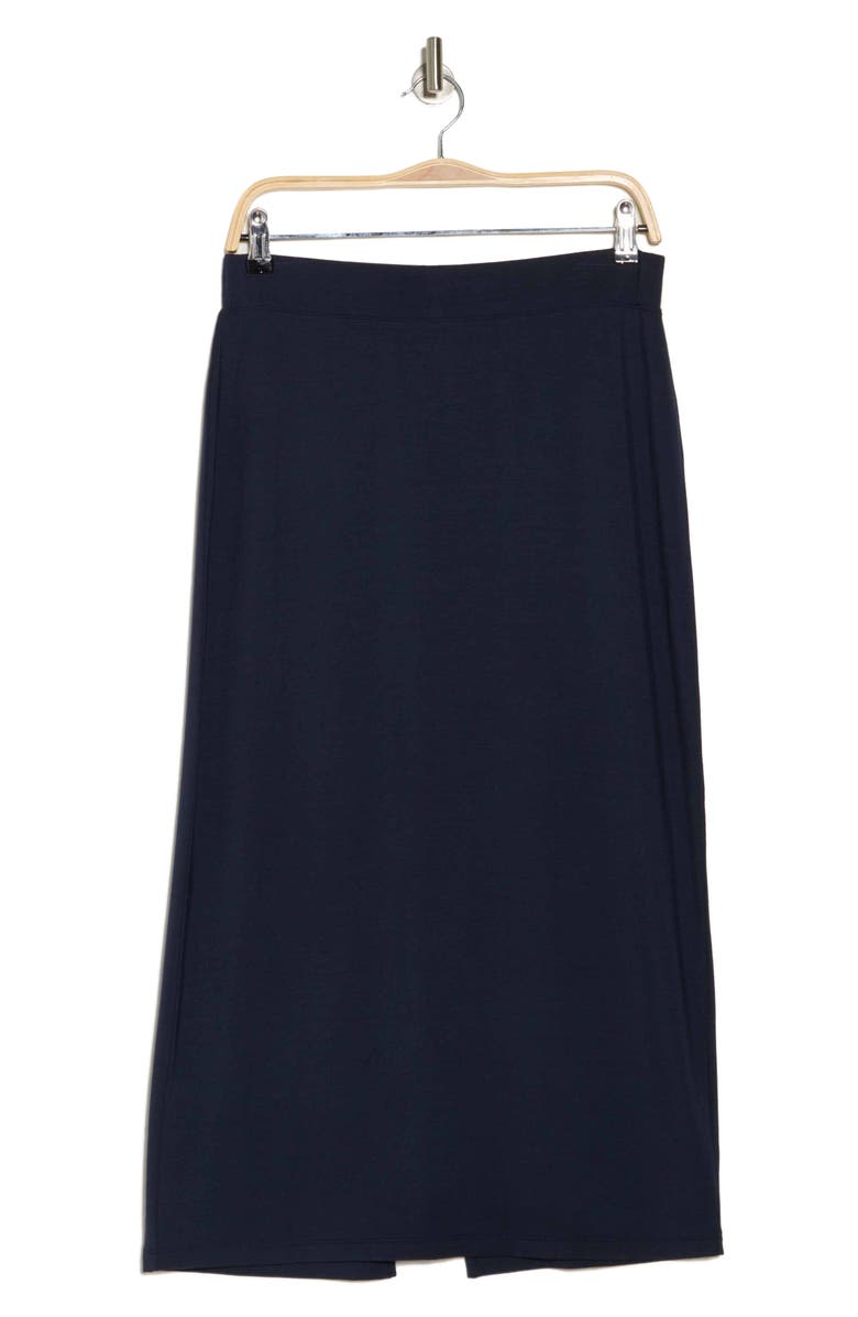 Vince Pull-On Midi Skirt, Alternate, color, Navy
