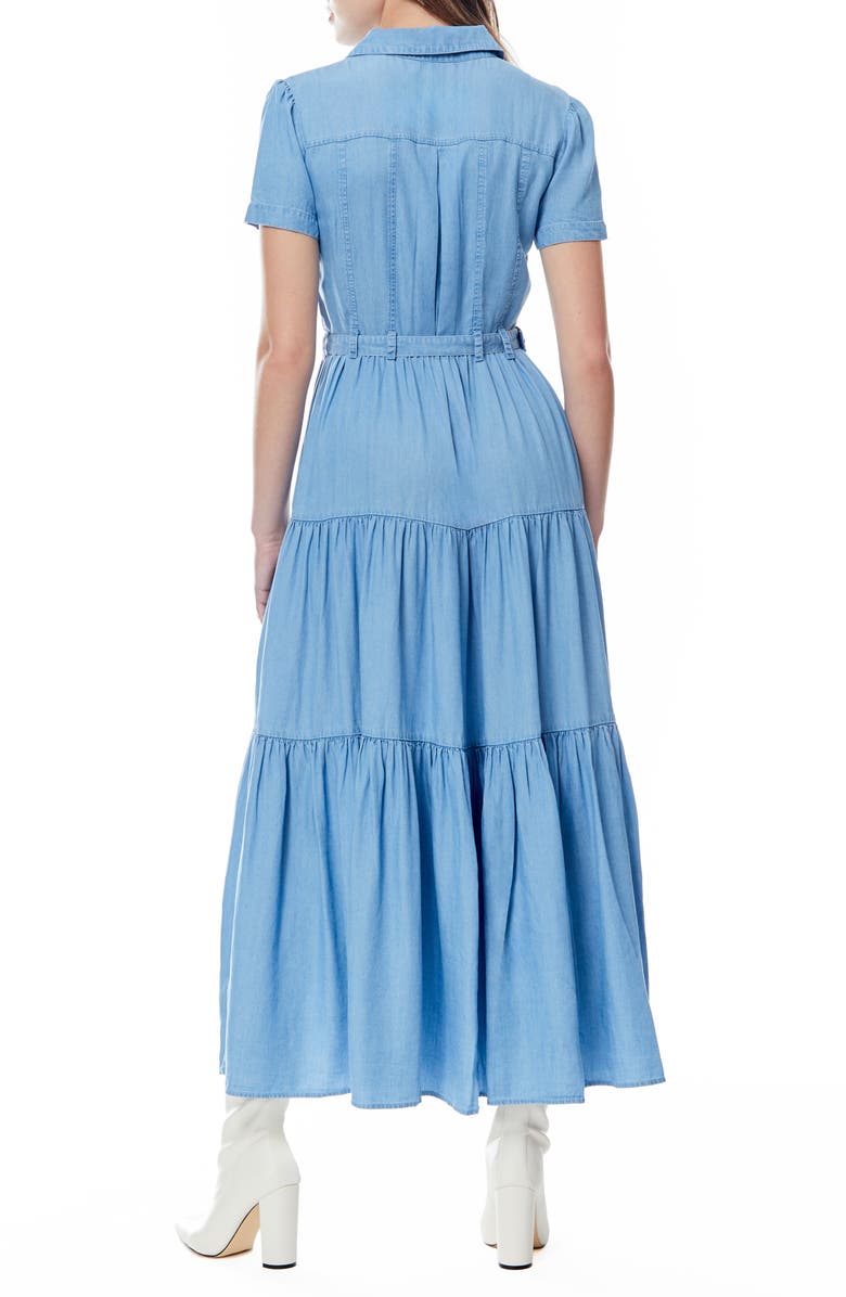 BY DESIGN Hailey Western Maxi Shirtdress, Alternate, color, Med Chambray